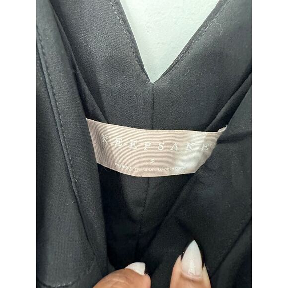 Keepsake The Label No Love One Shoulder Cropped Wide Leg Jumpsuit Size Small - Picture 3 of 10